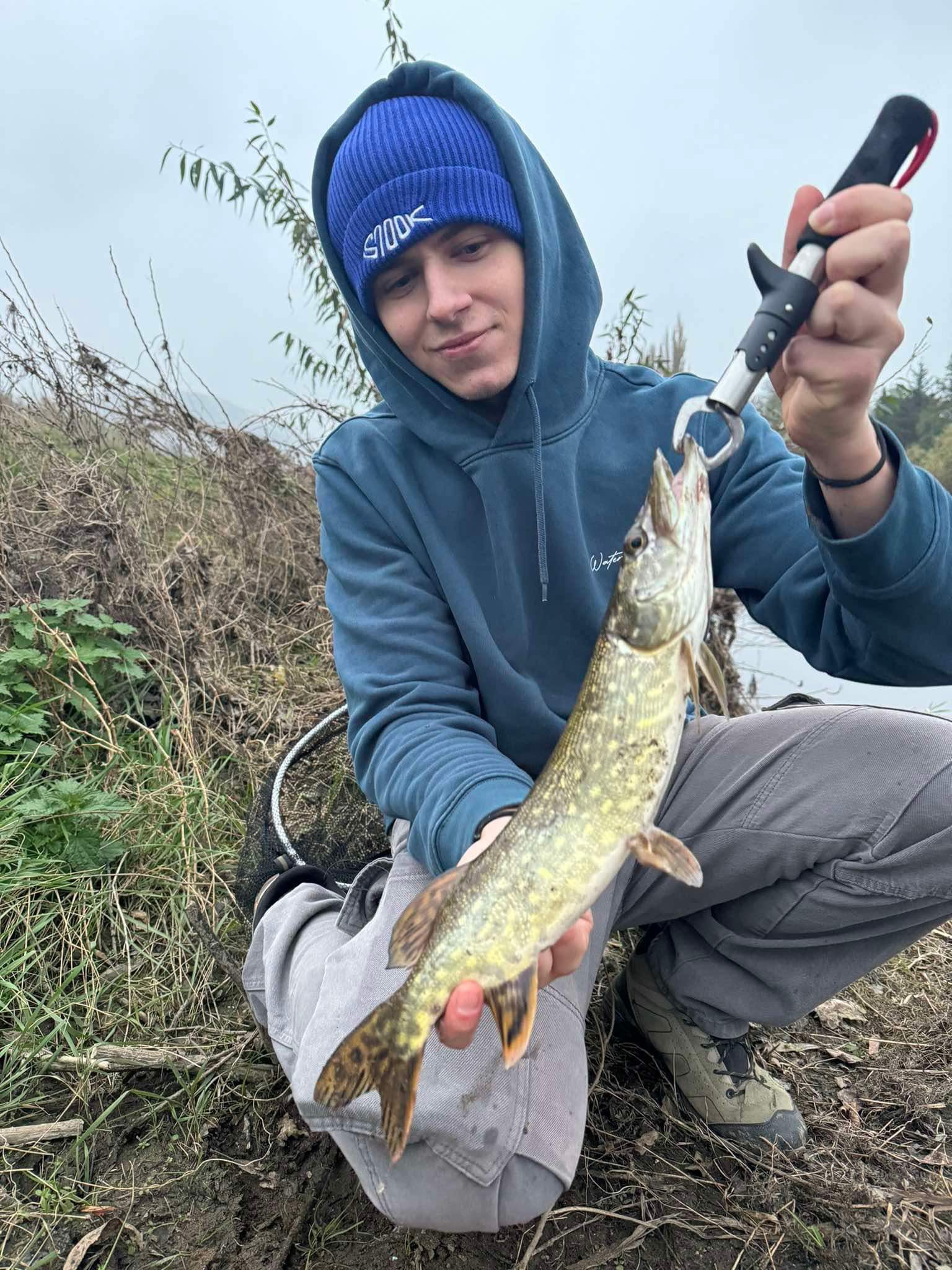 Zimní čepice Fisherman modrá snook