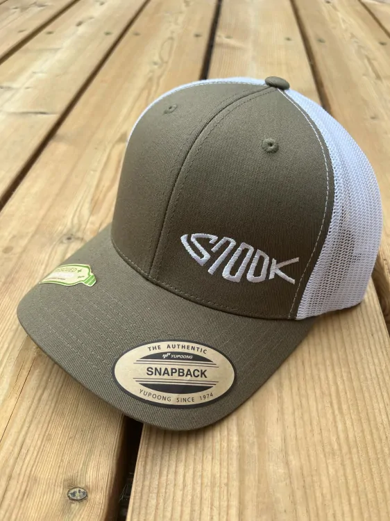 Khaki/bílá Trucker kšiltovka snook