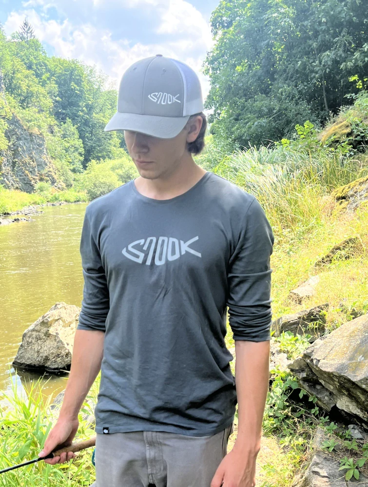 Šedé triko s dlouhým rukávem snook